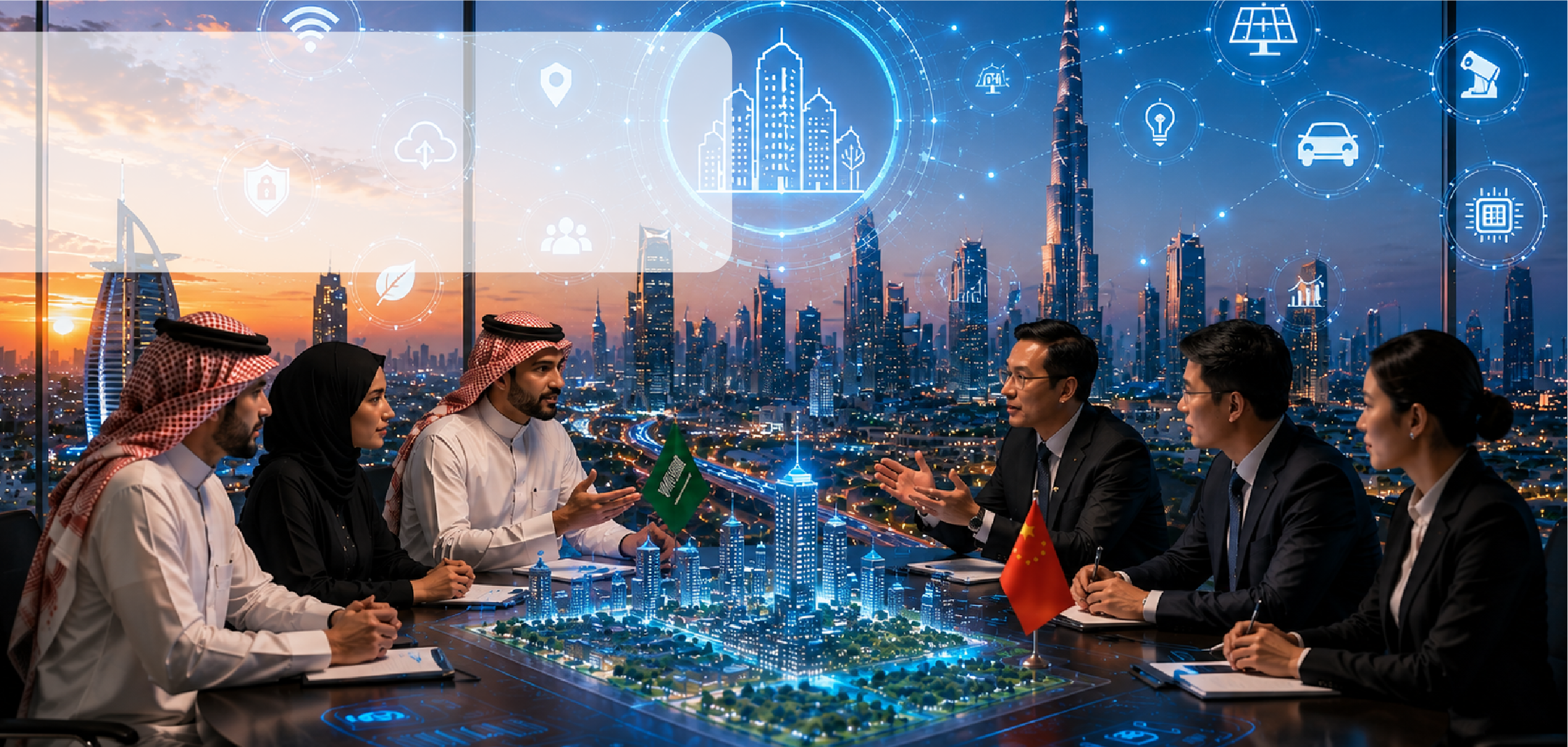 GCC and Asian leaders discussing smart city collaboration